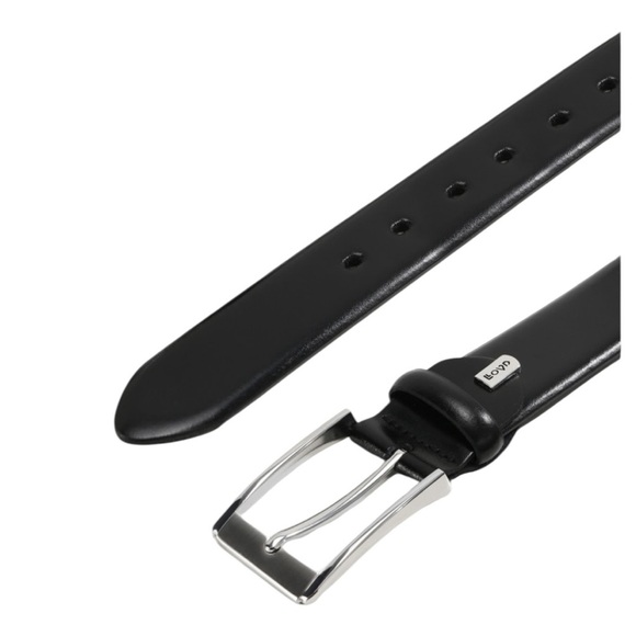 Lloyd Men’s Leather Belt Black Made in Germany Size 90 or 35” - Picture 2 of 15